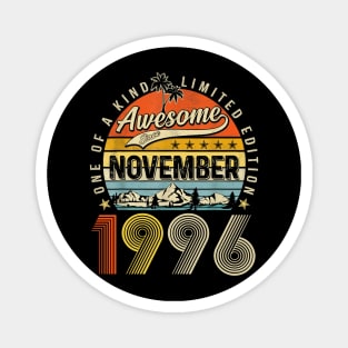 Awesome Since November 1996 Vintage 27th Birthday Magnet